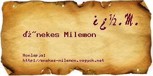 Énekes Milemon névjegykártya